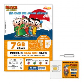 (7GB / 21DAYS) MONICA AND FRIENDS Prepaid SIM Card - Multi SIM (Ver.2022)